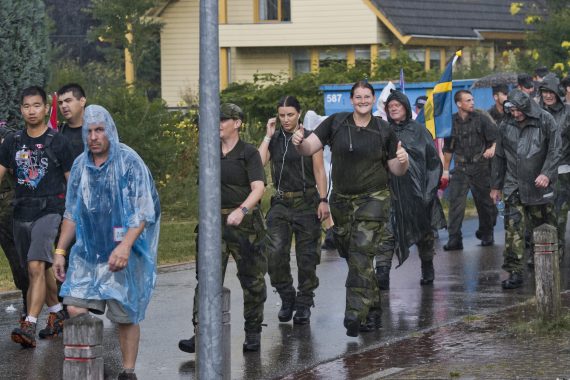 Vi alla välkomnade det stora skyfallet på olika sätt...