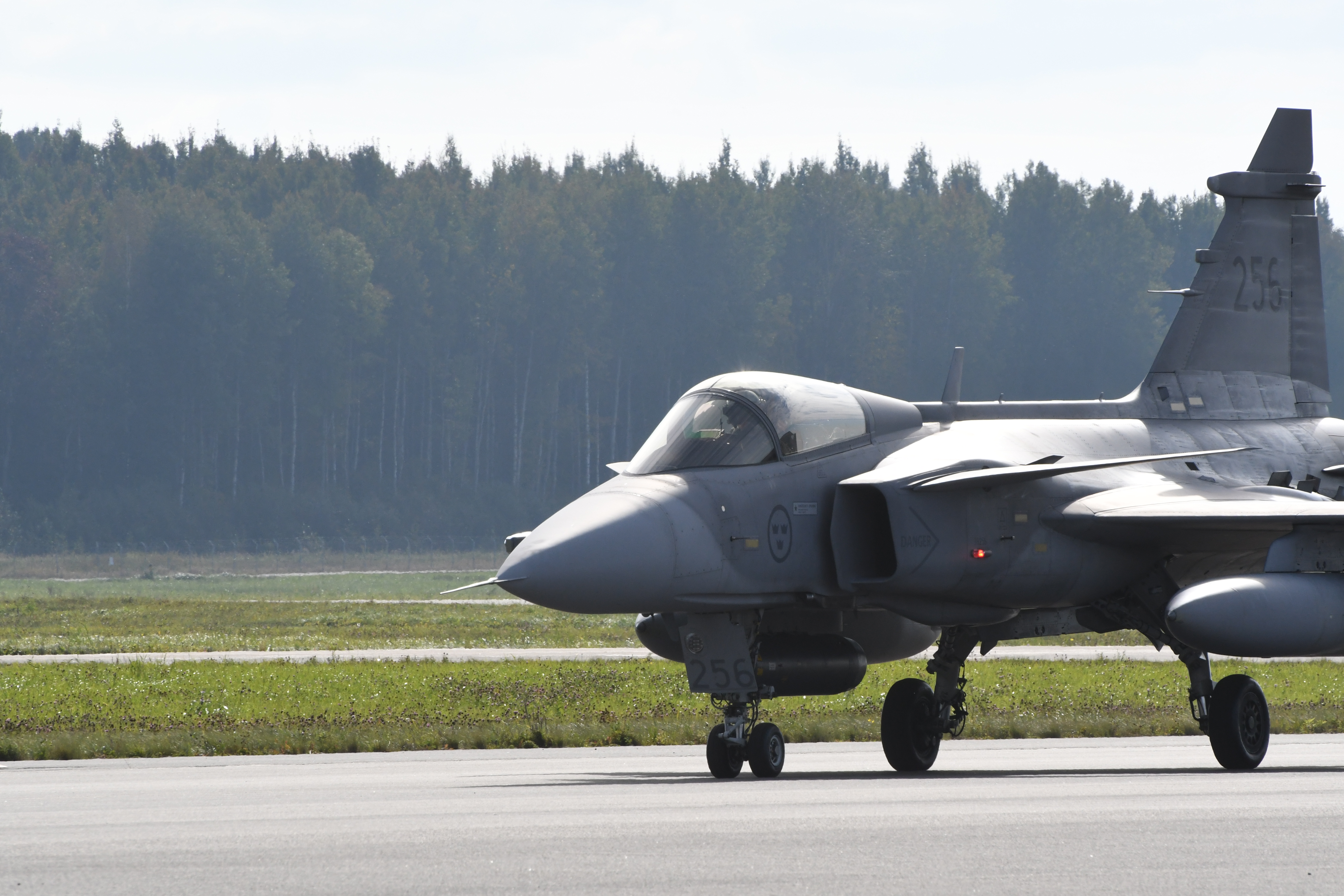 Flygbasen Lielvarde i Lettland.