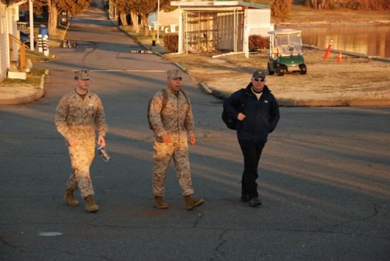 3 gäster på väg omb fr USMC Wounden warriors program