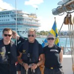 Eleverna Jacobsson, Andersson och Ericsson i Key West