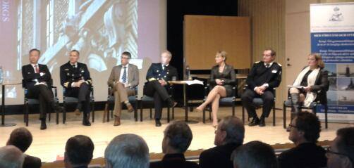 Panel vid seminarium i Göteborg - Fri och säker sjöfart