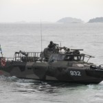 Andra amfibiebataljonen förflyttar sig med både stridsbåtar, svävare, lätta trossfärjor och annat under övningen