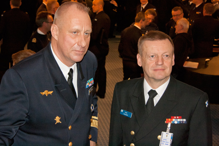 Jan Thörnqvist och Kari Takanen, Sveriges respektive Finlands marinchefer
