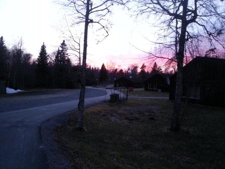 Solnedgång på Väddö Foto Persson