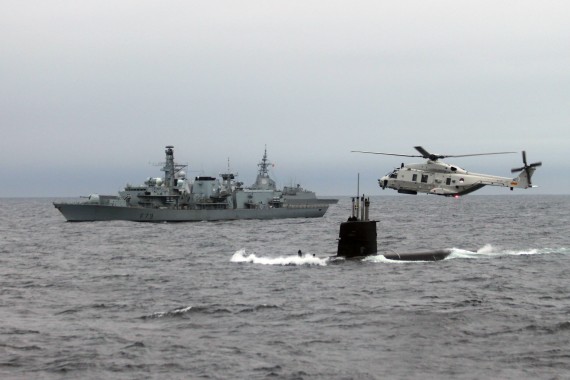 Exercice DYNAMIC MONGOOSE - Units in formation - 04 MAY 2015 photo by WO C.ARTIGUES (HQ MARCOM).   NATO’s Submarine Warfare Exercise DYNAMIC MONGOOSE 2015 (DMON 15) began on May 04th to 14th off the coast of Norway, with ships, submarines, aircrafts and personnel from 10 Allied and 1 partner nations converging on the Norwegian Sea for anti-submarine and anti-surface warfare training.